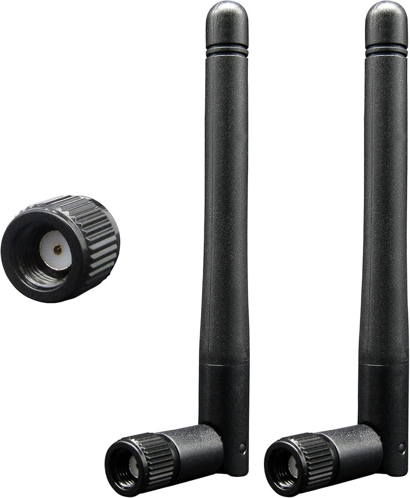 Rydocyee WiFi Antenna PC Bluetooth Antenna, WiFi 6 Dual Band 2.4Ghz 5Ghz 5.8Ghz 3dBi with RP-SMA Male (with No Pin) for Gaming Motherboard, RV Camera, Mini PCIE M.2 Wireless Card, Router -2 Pack - Image 1